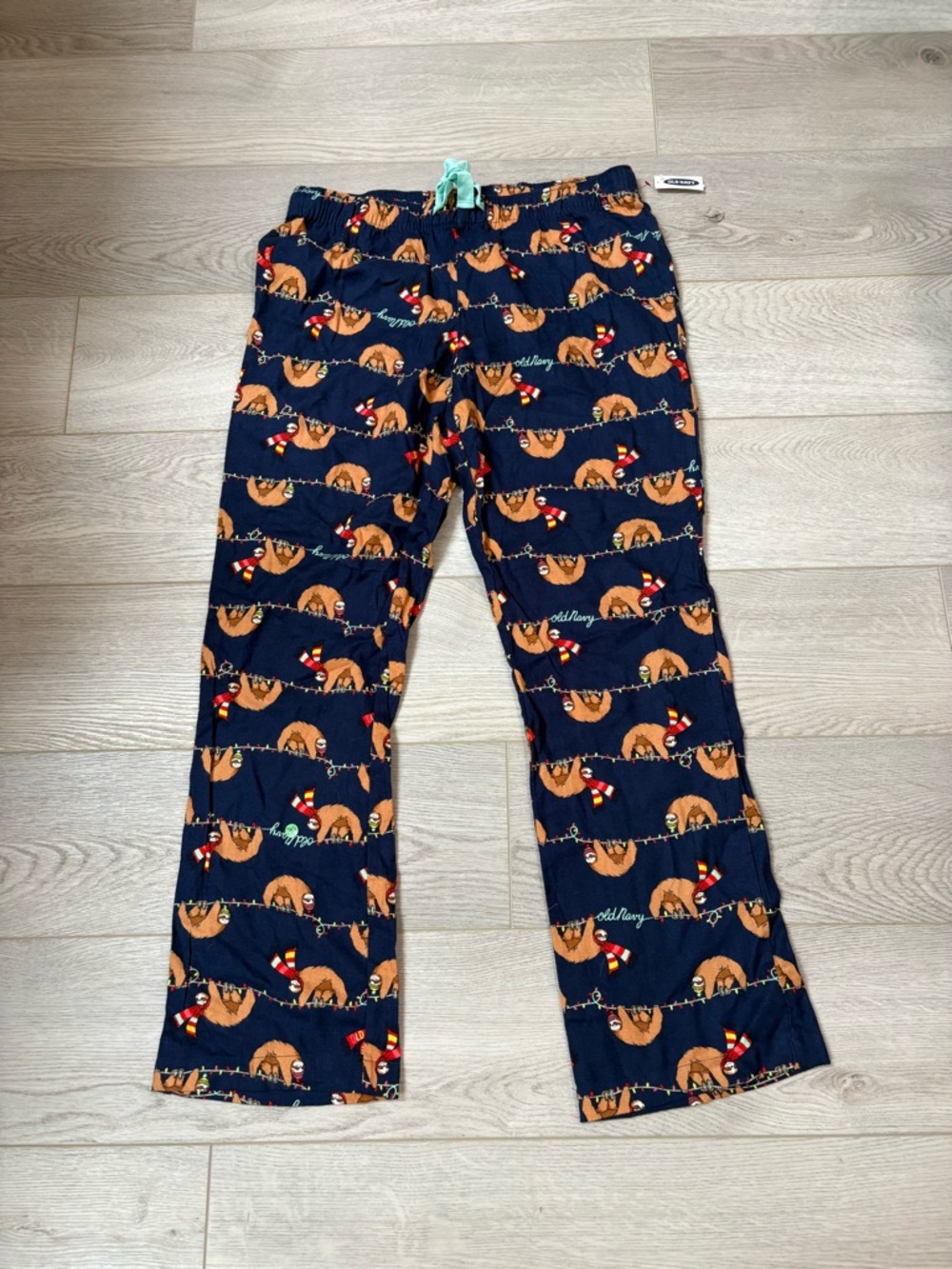Old Navy Navy Pajama Pants with sloth size M new